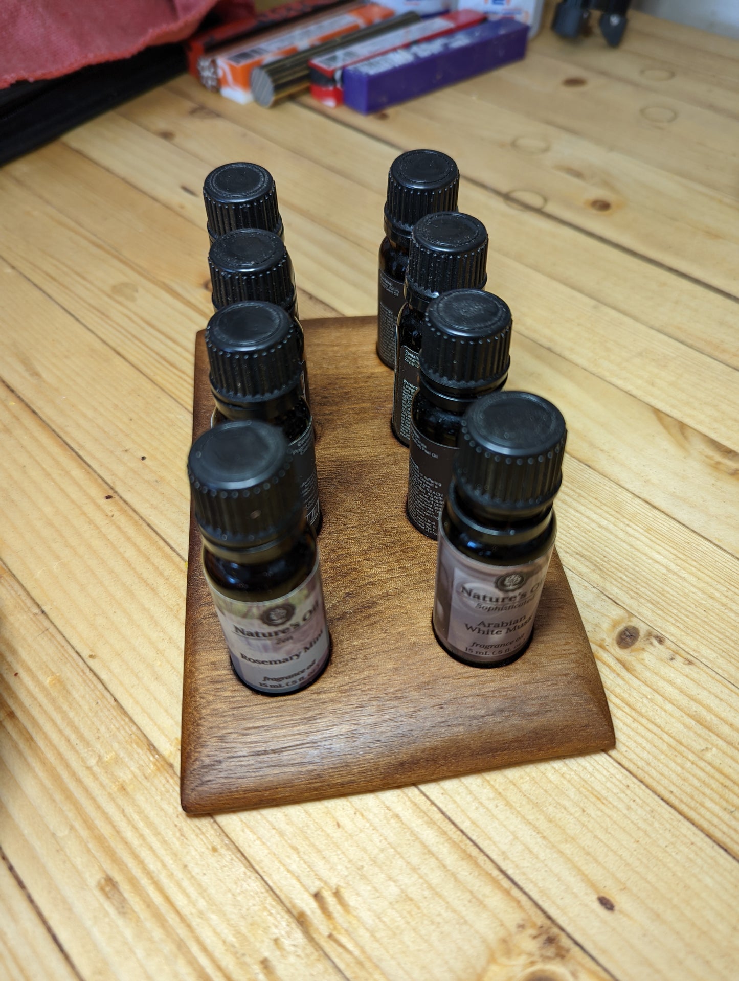 Walnut Incense Essential Oil Tray