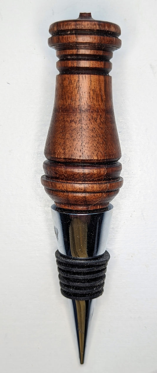 Walnut wine stopper