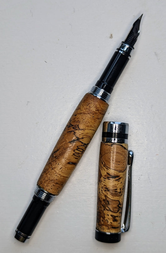 Spalted Applewood Fountain Pen