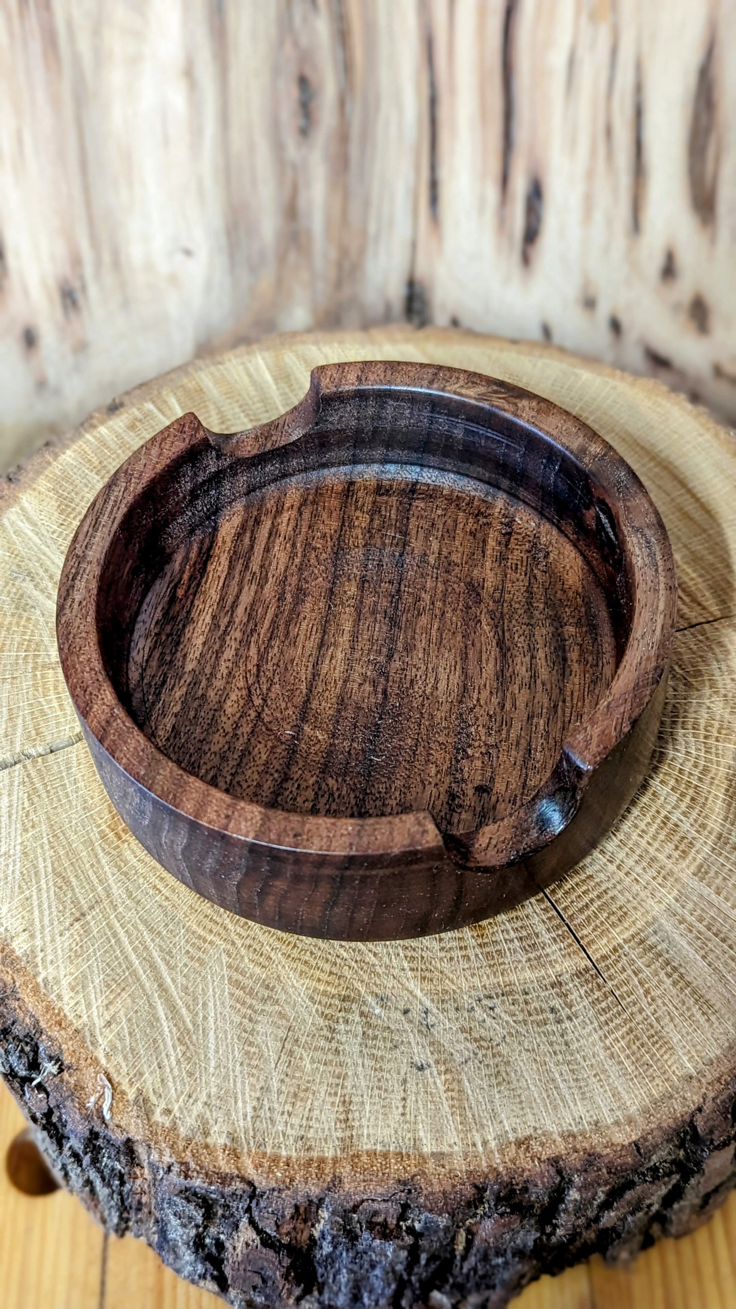 Walnut ashtray